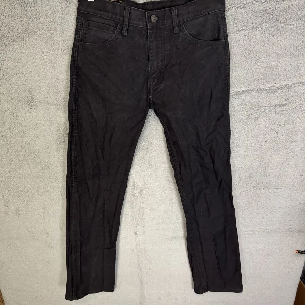 Levis Workwear Fit Jeans Mens 30x30 Black Denim Straight Leg‎